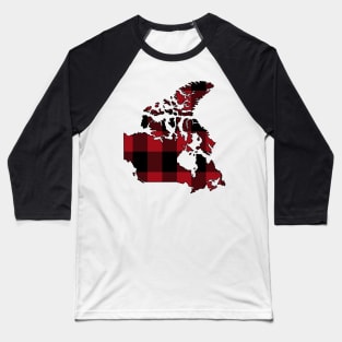 Canada in Plaid Baseball T-Shirt